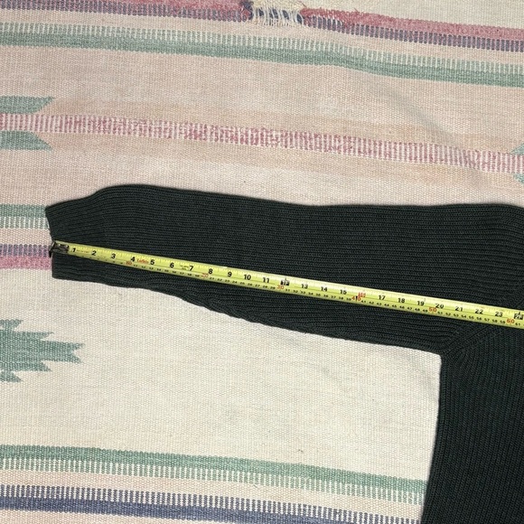 3/$30 William Rast Green Knit Mens Large Sweater Crewneck Cotton Blend Chunky - Picture 6 of 7